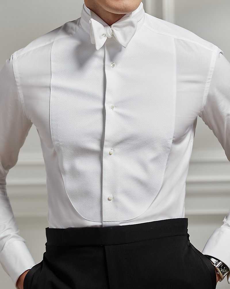 Camisas Formales Ralph Lauren Wingtip-Collar Poplin Hombre Blancos | NHDEJGT-46 - vista 5