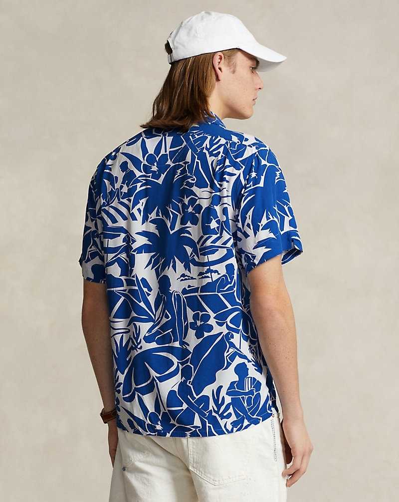 Camisas Ralph Lauren Classic Fit Beach-Print Camp Hombre Pampelonne Convo | EVMSUGT-48 - vista 4