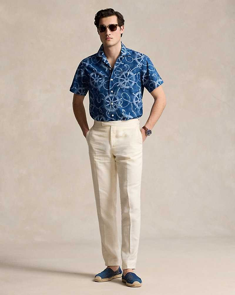Camisas Ralph Lauren Classic Fit Cotton-Linen Camp Hombre Ropes &amp; Ship Wheel | ITSOUFB-83 - vista 3