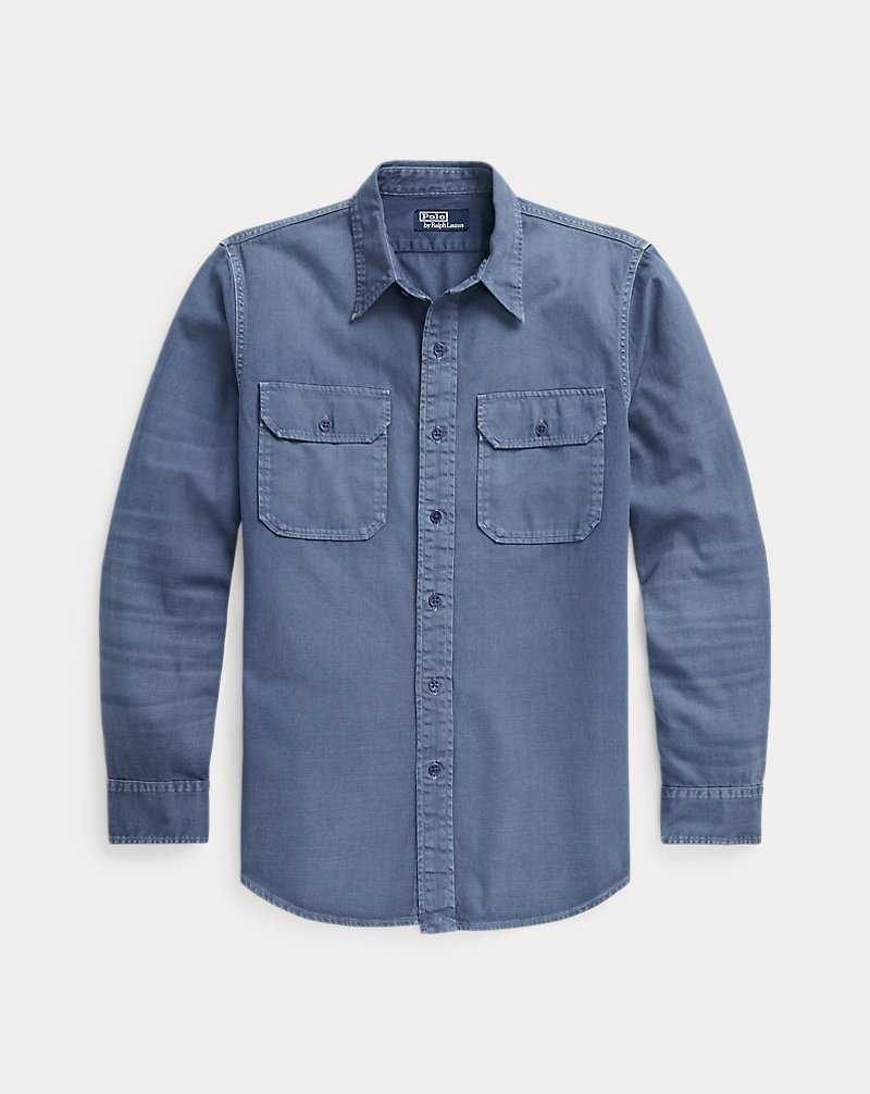 Camisas Ralph Lauren Classic Fit Denim Workshirt Hombre Azules | RJFQSKY-57 - vista 2