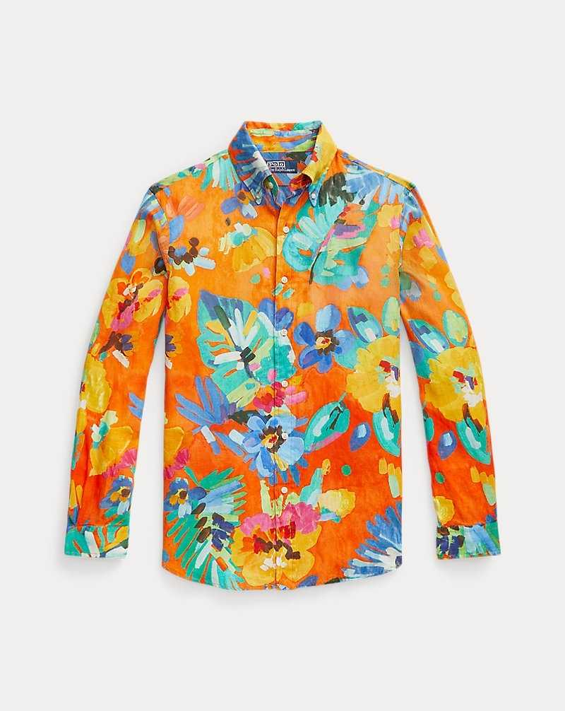 Camisas Ralph Lauren Classic Fit Floral-Print Linen Hombre 6325 Camarat Floral | ENACGJW-12 - vista 2