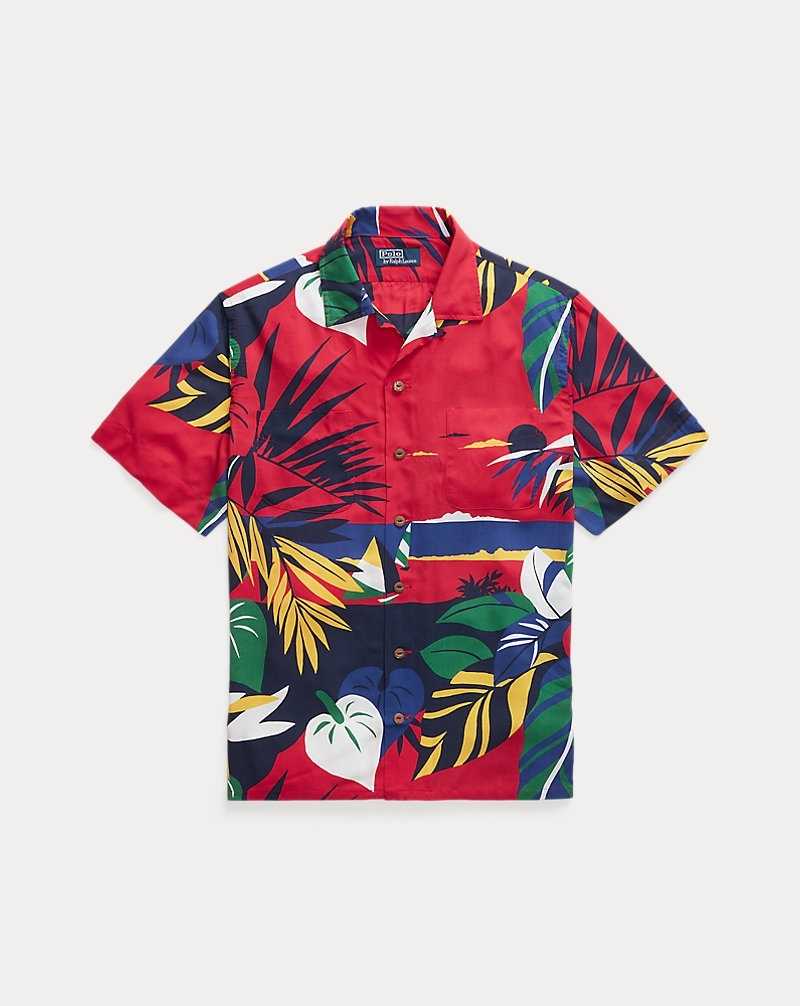 Camisas Ralph Lauren Classic Fit Hoffman Print Camp Hombre Deco Tropical Seaside | WPEXGSY-70 - vista 2