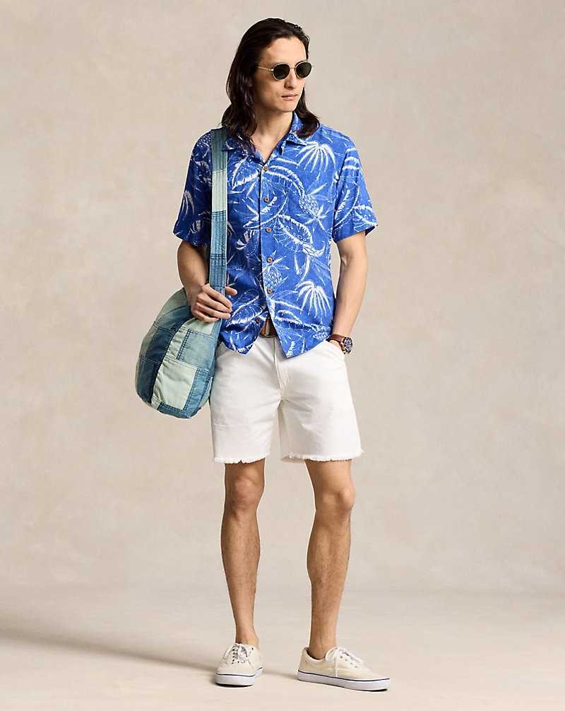 Camisas Ralph Lauren Classic Fit Hoffman Print Camp Hombre 6323 Ocean Breeze Floral | CBJDOAF-95 - vista 3