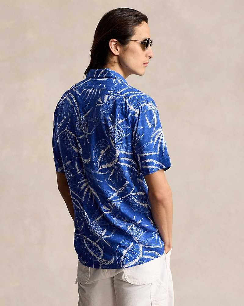 Camisas Ralph Lauren Classic Fit Hoffman Print Camp Hombre 6323 Ocean Breeze Floral | CBJDOAF-95 - vista 4