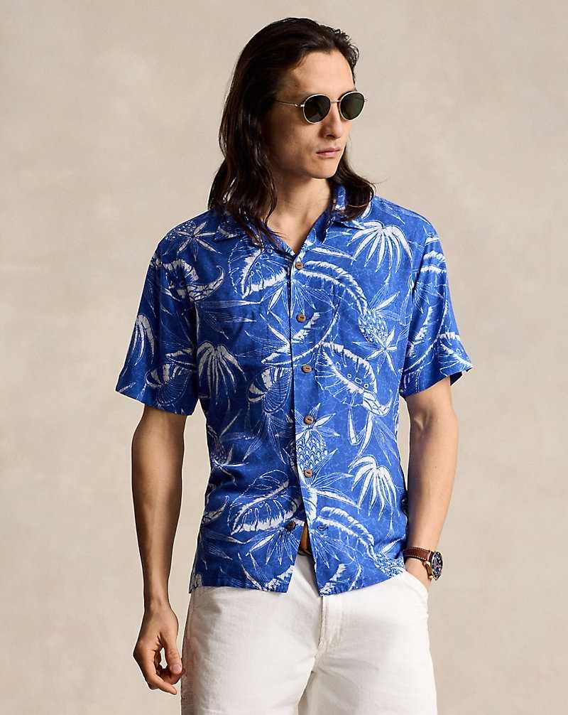 Camisas Ralph Lauren Classic Fit Hoffman Print Camp Hombre 6323 Ocean Breeze Floral | CBJDOAF-95 - vista 1