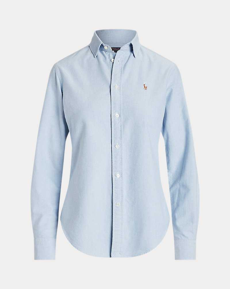 Camisas Ralph Lauren Classic Fit Oxford Mujer Azules | JHDMUSB-13 - vista 2