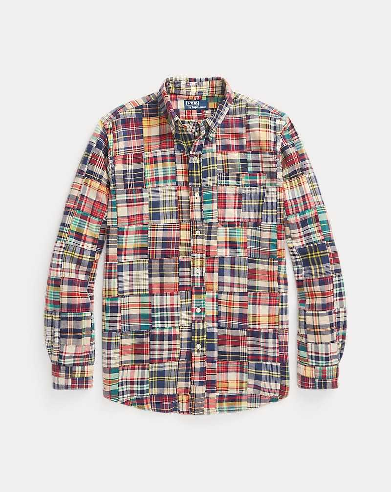 Camisas Ralph Lauren Classic Fit Patchwork Madras Hombre Madras Patchwork | YDFKQPC-46 - vista 2