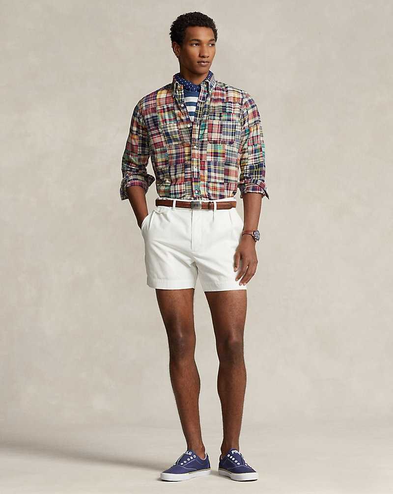 Camisas Ralph Lauren Classic Fit Patchwork Madras Hombre Madras Patchwork | YDFKQPC-46 - vista 3