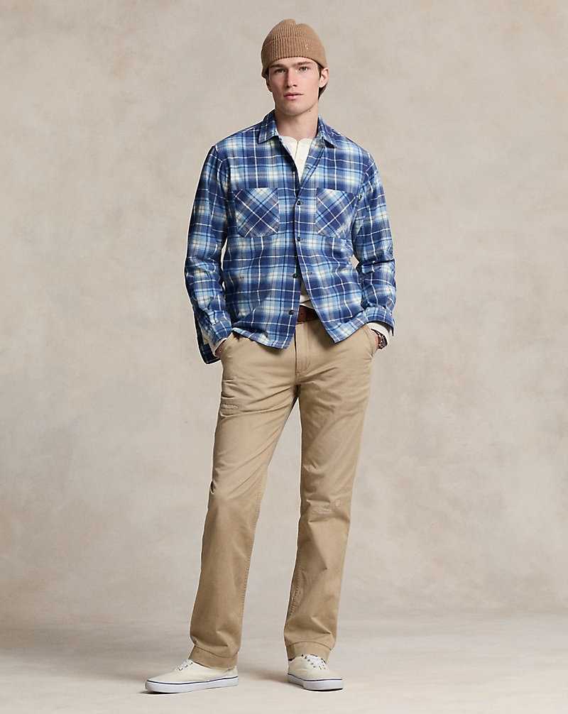 Camisas Ralph Lauren Classic Fit Plaid Flannel Workshirt Hombre Island Plaid | SIRBPKV-89 - vista 3