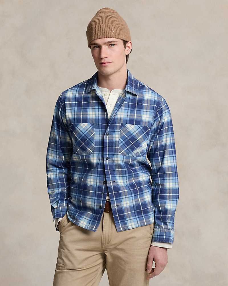 Camisas Ralph Lauren Classic Fit Plaid Flannel Workshirt Hombre Island Plaid | SIRBPKV-89 - vista 1