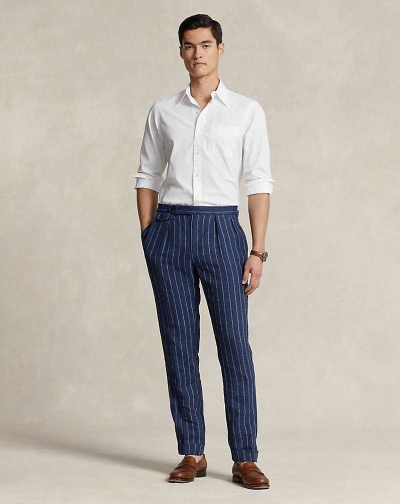 Camisas Ralph Lauren Classic Fit Poplin Hombre Blancos | OXILCZK-63 - vista 3