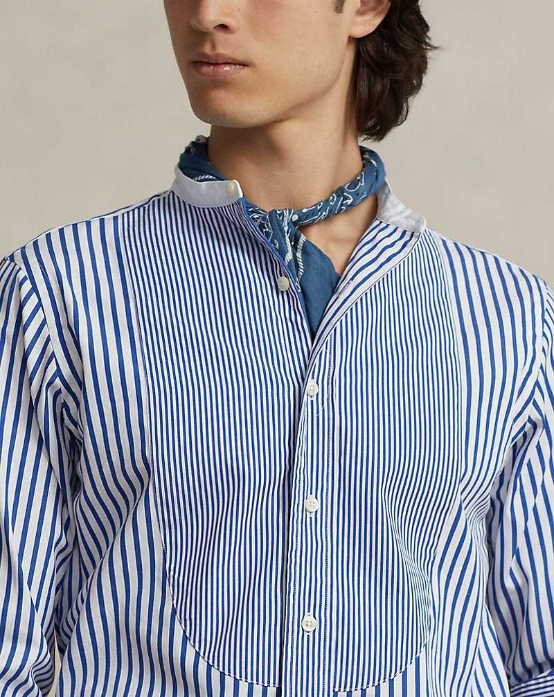 Camisas Ralph Lauren Classic Fit Striped Poplin Hombre 6247 Resort Funshirt | AYMCNFT-39 - vista 5
