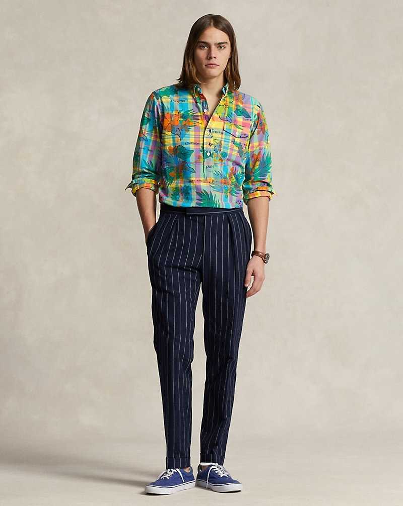 Camisas Ralph Lauren Classic Fit Tropical Madras Hombre 6322 Island Hopping Tropi | ZMGUPTX-58 - vista 3