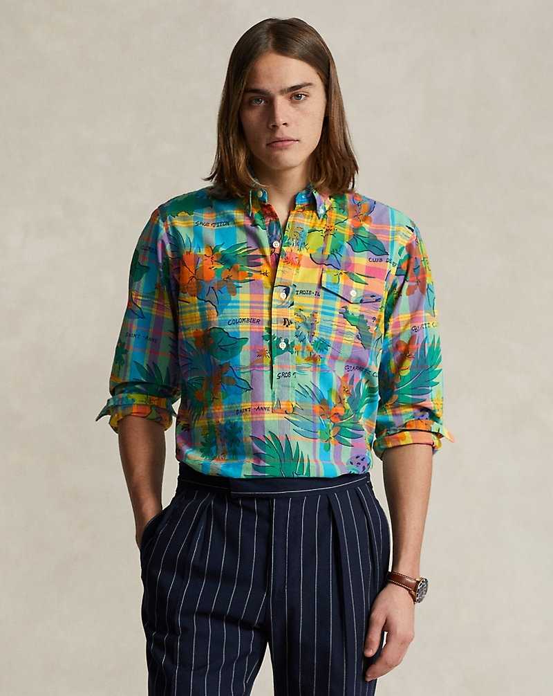 Camisas Ralph Lauren Classic Fit Tropical Madras Hombre 6322 Island Hopping Tropi | ZMGUPTX-58 - vista 1