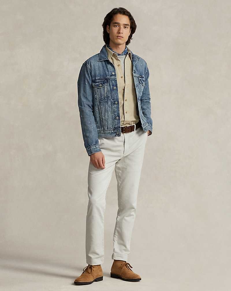 Camisas Ralph Lauren Classic Fit Twill Workshirt Hombre Kaki | PFYHAKV-95 - vista 3