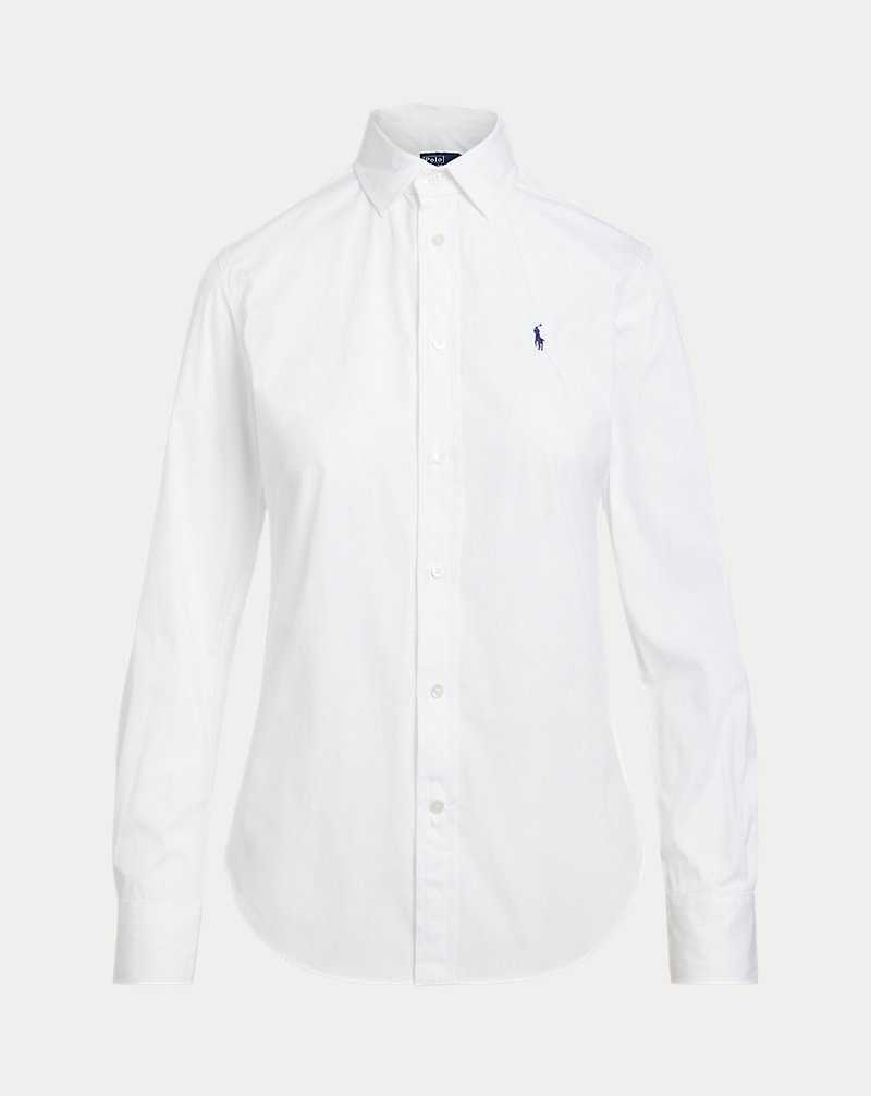 Camisas Ralph Lauren Cotton Mujer Blancos | JIDFUWE-96 - vista 2