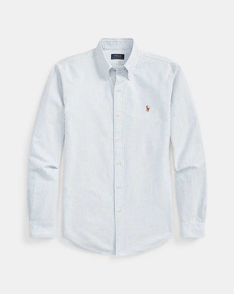 Camisas Ralph Lauren Custom Fit Oxford Hombre Rayas | ARICWFE-85 - vista 2