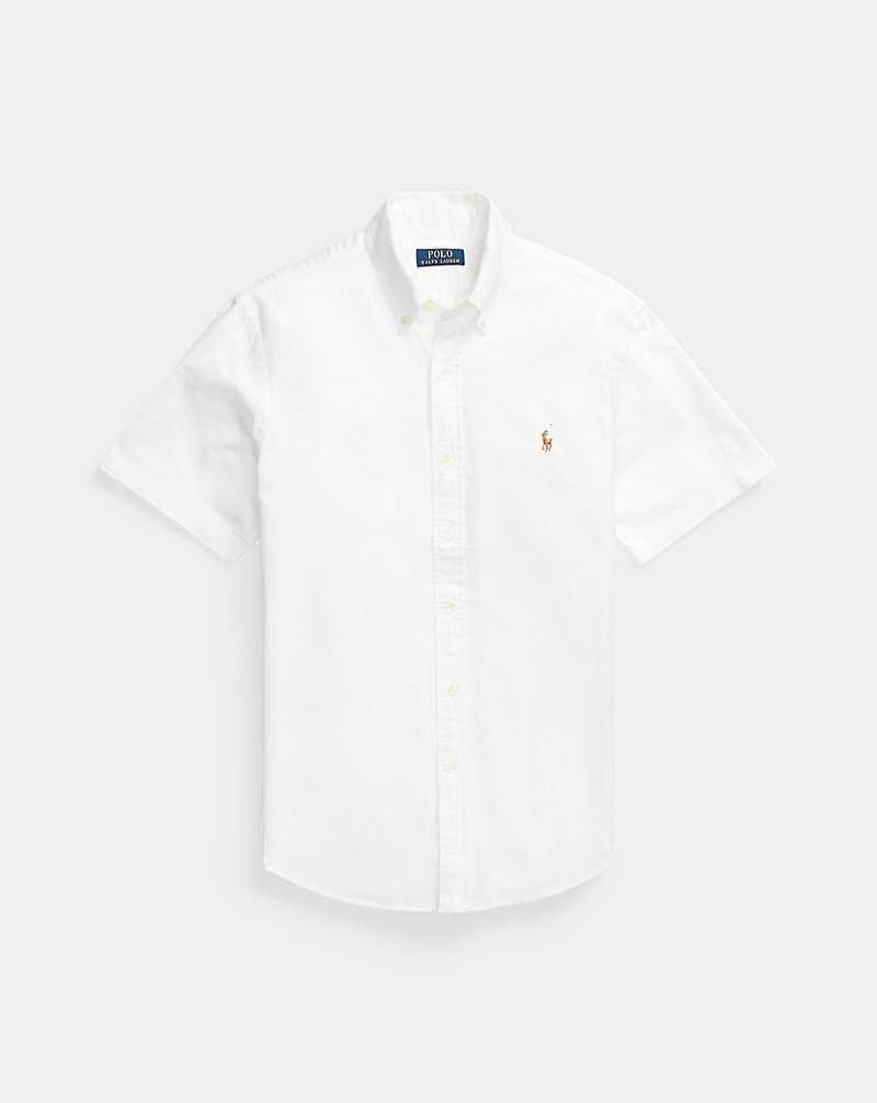 Camisas Ralph Lauren Custom Fit Oxford Hombre Blancos | SOUNJAY-06 - vista 2