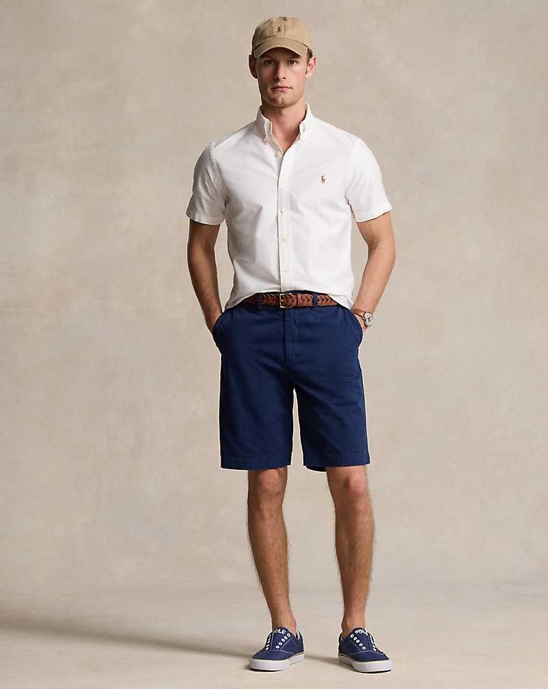Camisas Ralph Lauren Custom Fit Oxford Hombre Blancos | SOUNJAY-06 - vista 3