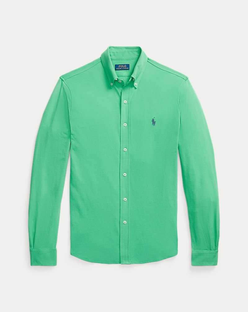 Camisas Ralph Lauren Featherweight Mesh Hombre Classic Kelly | PEBLOJA-34 - vista 2