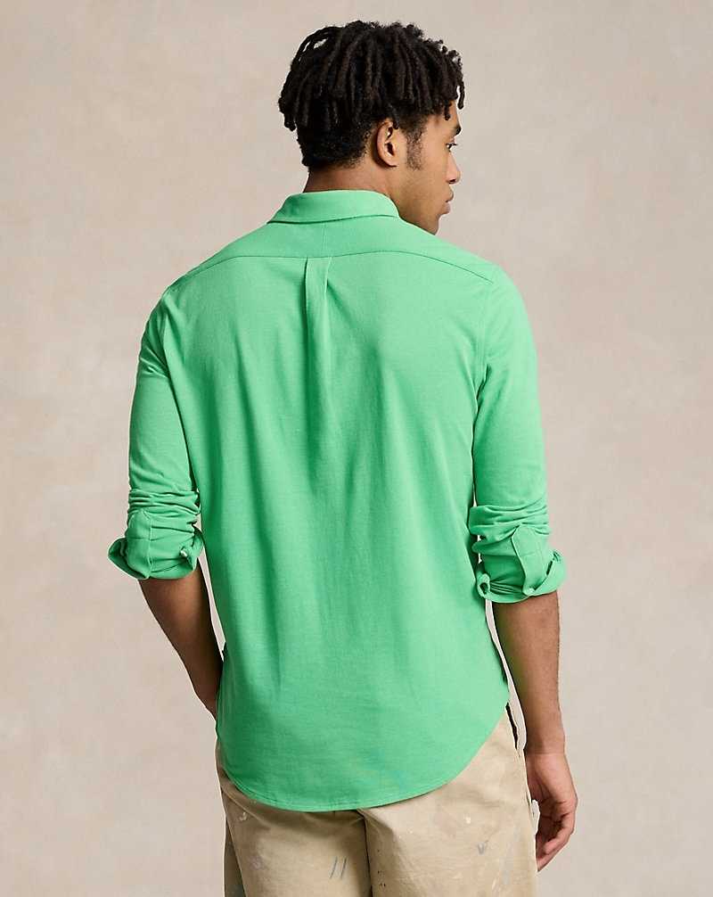 Camisas Ralph Lauren Featherweight Mesh Hombre Classic Kelly | PEBLOJA-34 - vista 4