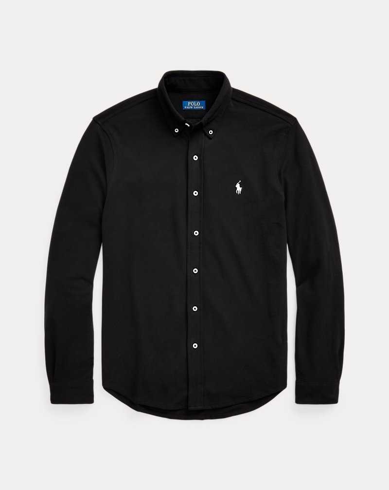 Camisas Ralph Lauren Featherweight Mesh Hombre Polo Black/C1730 | JIQLZAW-23 - vista 2