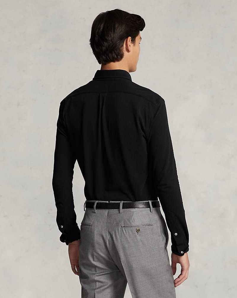 Camisas Ralph Lauren Featherweight Mesh Hombre Polo Black/C1730 | JIQLZAW-23 - vista 4