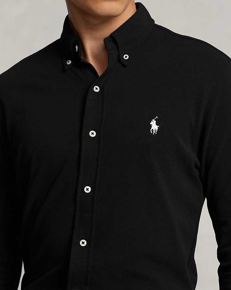 Camisas Ralph Lauren Featherweight Mesh Hombre Polo Black/C1730 | JIQLZAW-23 - vista 5