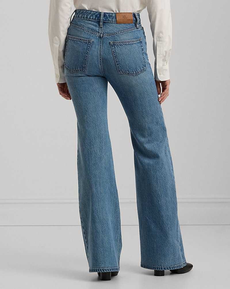 Camisas Ralph Lauren High-Rise Flare Mujer Azules Azules | YVFHPZA-51 - vista 5