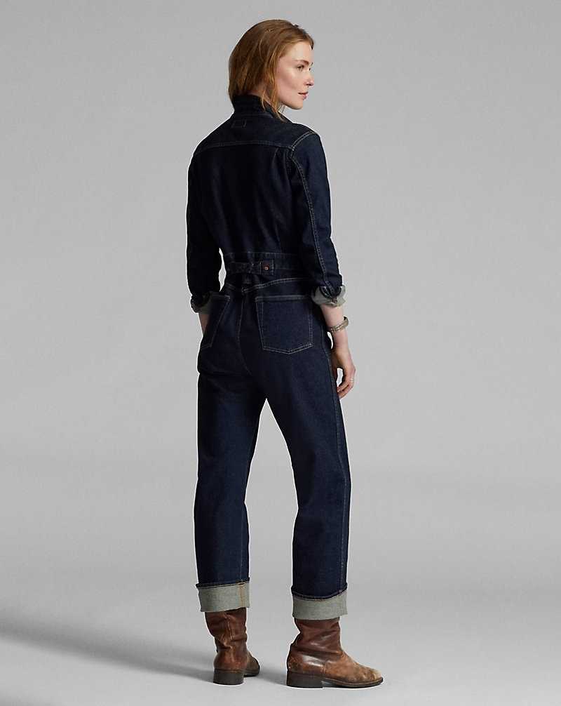 Camisas Ralph Lauren Indigo Denim Coverall Mujer Azules | UNKSELM-16 - vista 4