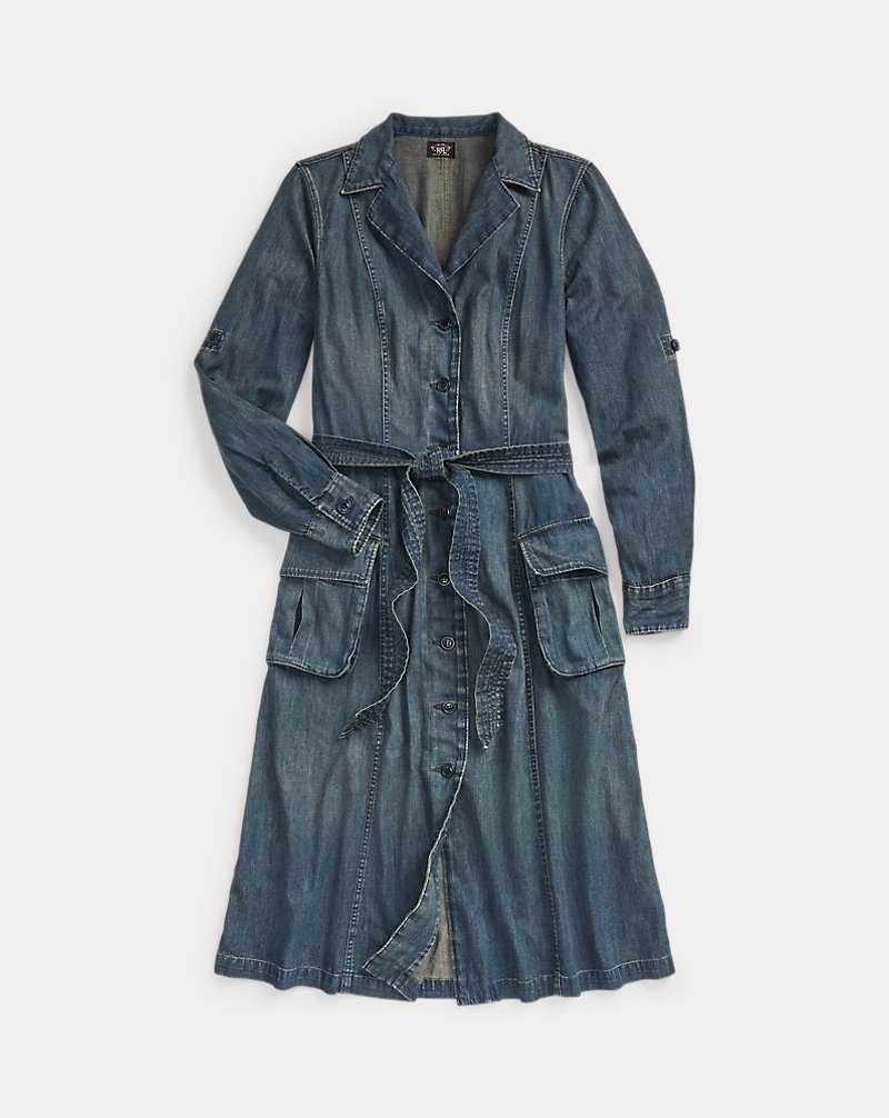 Camisas Ralph Lauren Indigo Denimdress Mujer Azules Oscuro | QYFSWAX-65 - vista 1