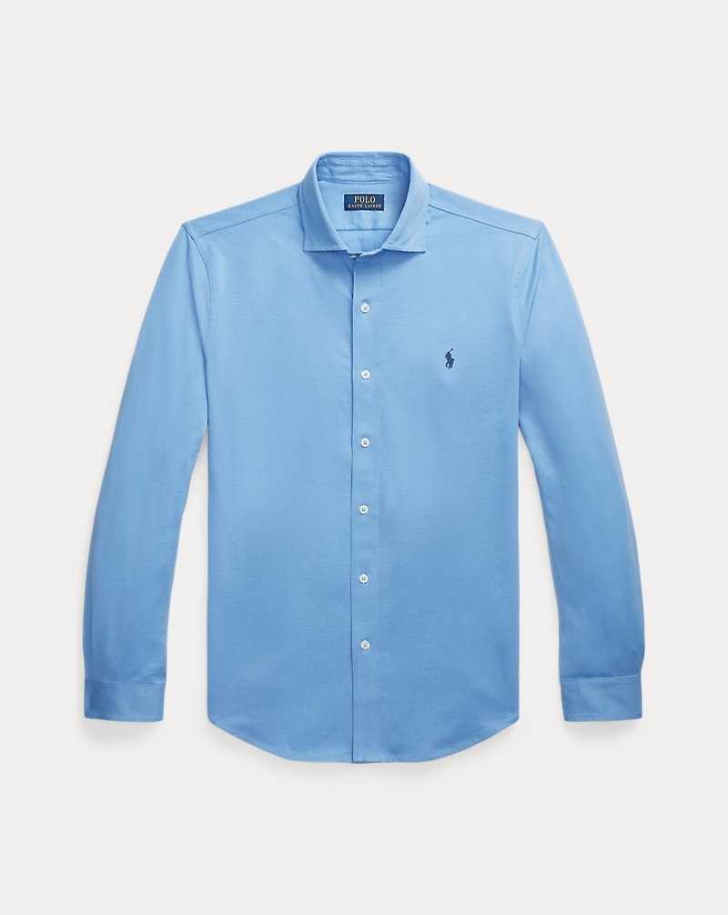 Camisas Ralph Lauren Jersey Hombre Azules | OBWEMYP-51 - vista 2