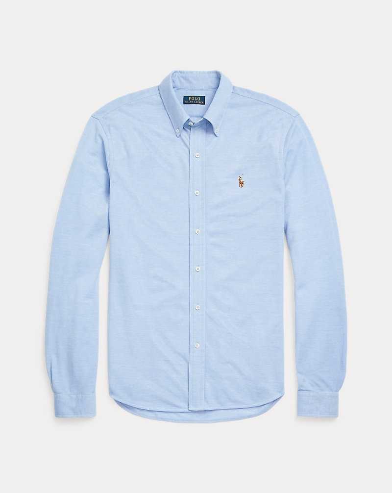Camisas Ralph Lauren Knit Oxford Hombre Harbour Island Blue/Multi | BSAYELF-05 - vista 2