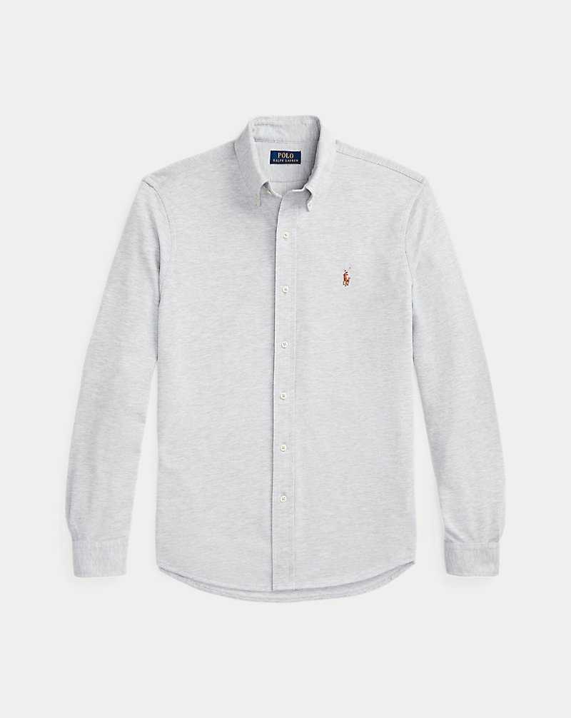 Camisas Ralph Lauren Knit Oxford Hombre Andover Hthr/ Multi Pp | UBMCYHR-76 - vista 2