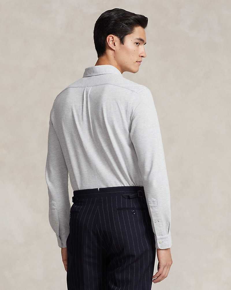 Camisas Ralph Lauren Knit Oxford Hombre Andover Hthr/ Multi Pp | UBMCYHR-76 - vista 4