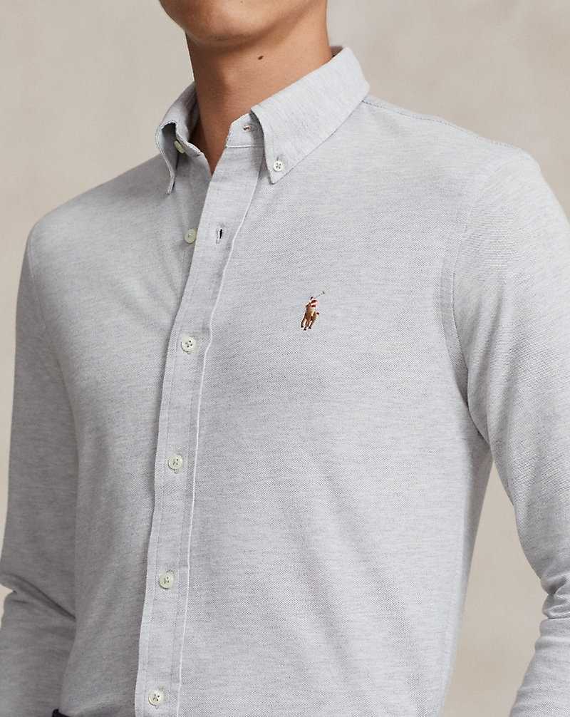 Camisas Ralph Lauren Knit Oxford Hombre Andover Hthr/ Multi Pp | UBMCYHR-76 - vista 5