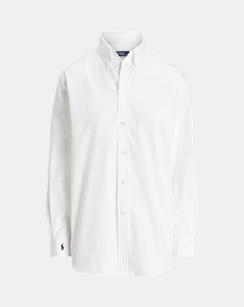 Camisas Ralph Lauren Relaxed Fit Cotton Mujer Blancos | OJIKWEG-80 - vista 2