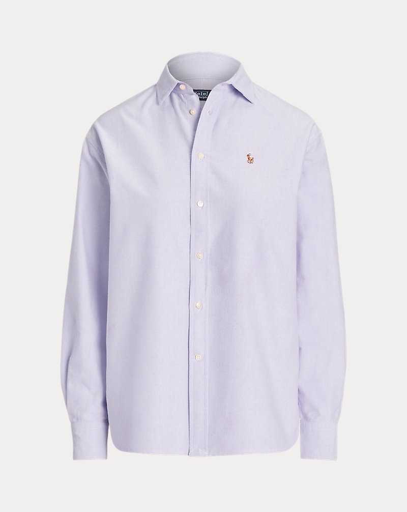 Camisas Ralph Lauren Relaxed Fit Cotton Oxford Mujer Lavanda | IXEPDRC-90 - vista 2