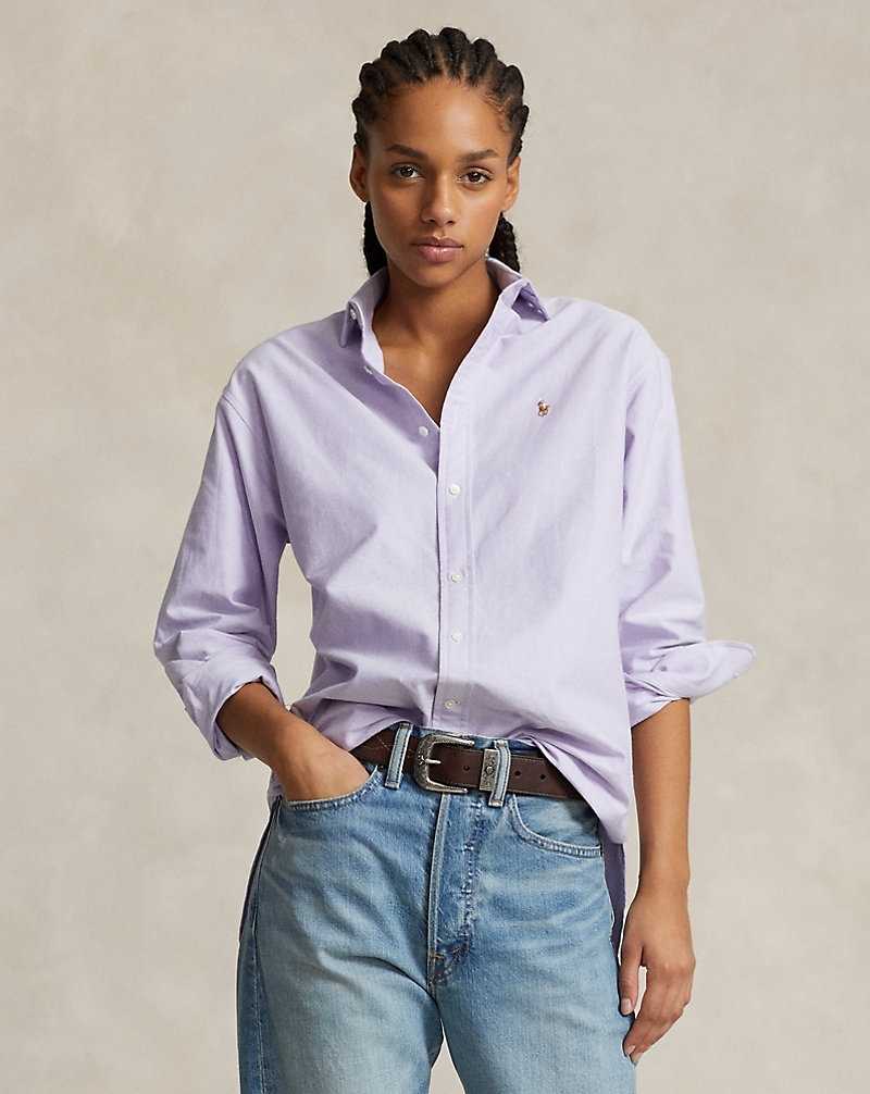 Camisas Ralph Lauren Relaxed Fit Cotton Oxford Mujer Lavanda | IXEPDRC-90 - vista 1
