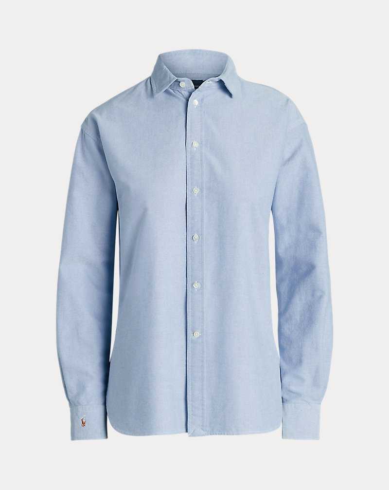 Camisas Ralph Lauren Relaxed Fit Oxford Mujer Azules | QDKPBOE-45 - vista 2