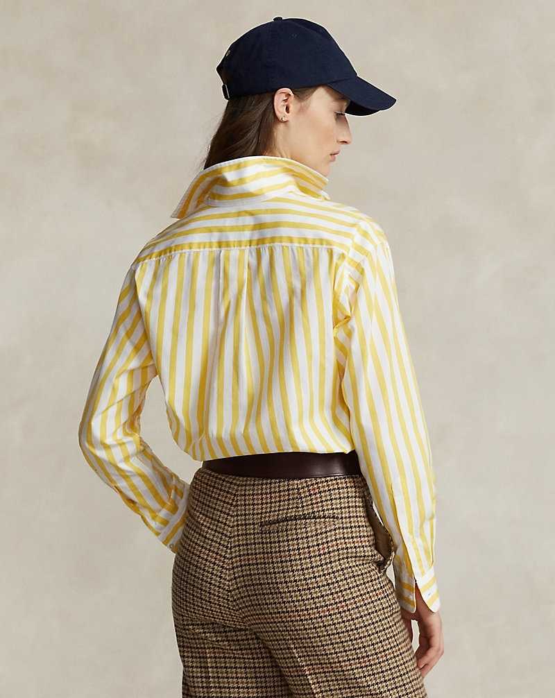 Camisas Ralph Lauren Relaxed Fit Striped Cotton Mujer Rayas | RCWKZHN-42 - vista 4