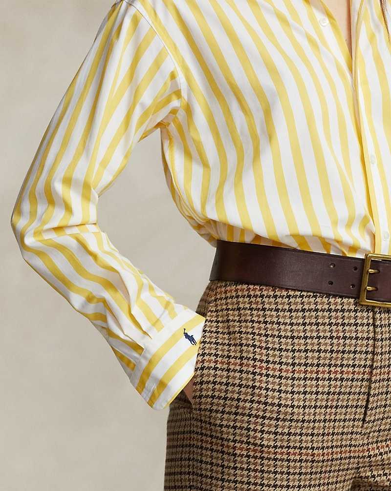 Camisas Ralph Lauren Relaxed Fit Striped Cotton Mujer Rayas | RCWKZHN-42 - vista 5