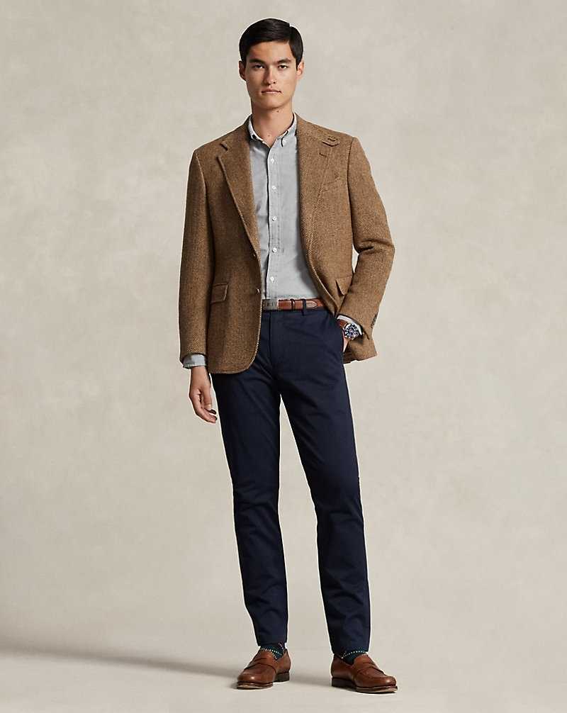 Camisas Ralph Lauren Slim Fit Oxford Hombre Slate | CABNEHW-15 - vista 3