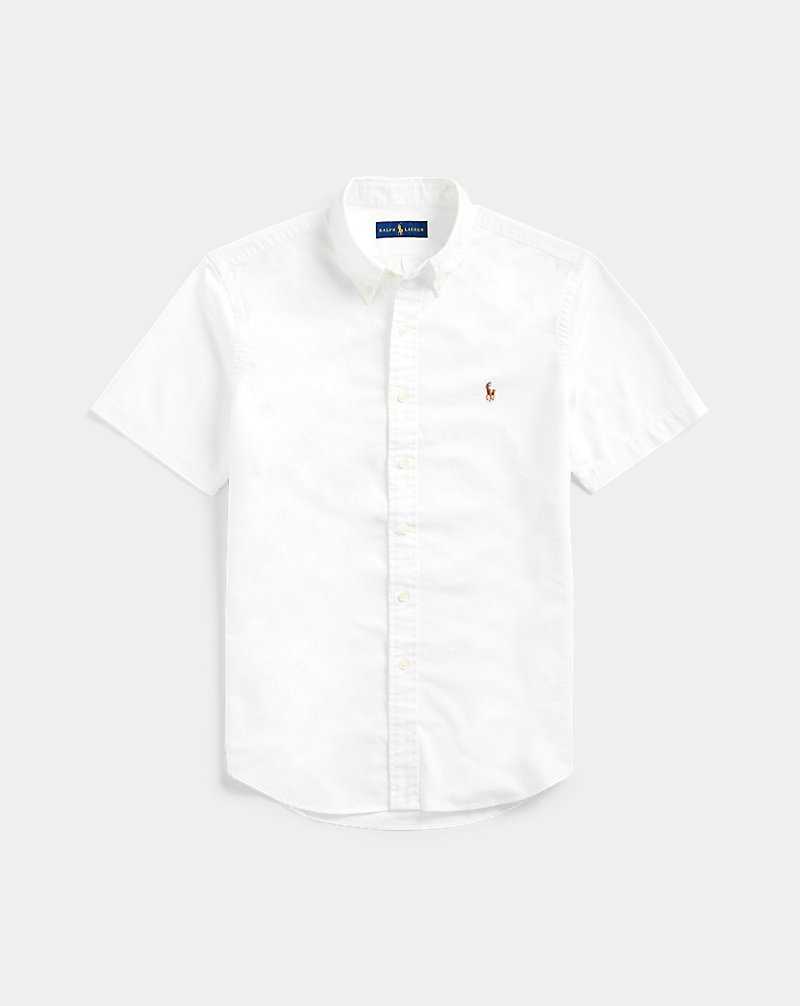 Camisas Ralph Lauren Slim Fit Oxford Hombre Blancos | BKROPVI-72 - vista 2