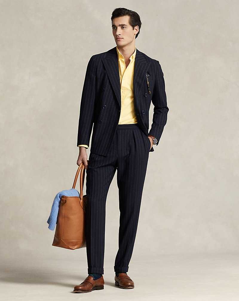 Camisas Ralph Lauren Slim Fit Oxford Hombre Amarillos | TQKURNM-01 - vista 3