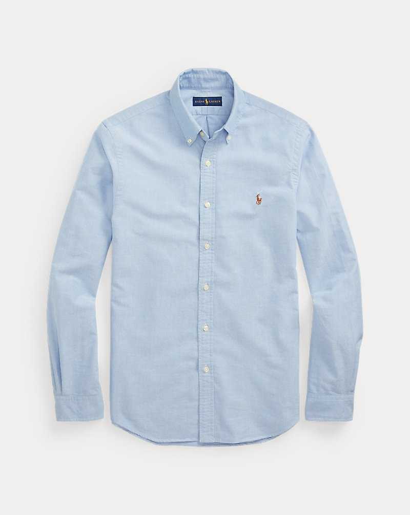 Camisas Ralph Lauren Slim Fit Oxford Hombre Azules | NEYMSPF-21 - vista 2