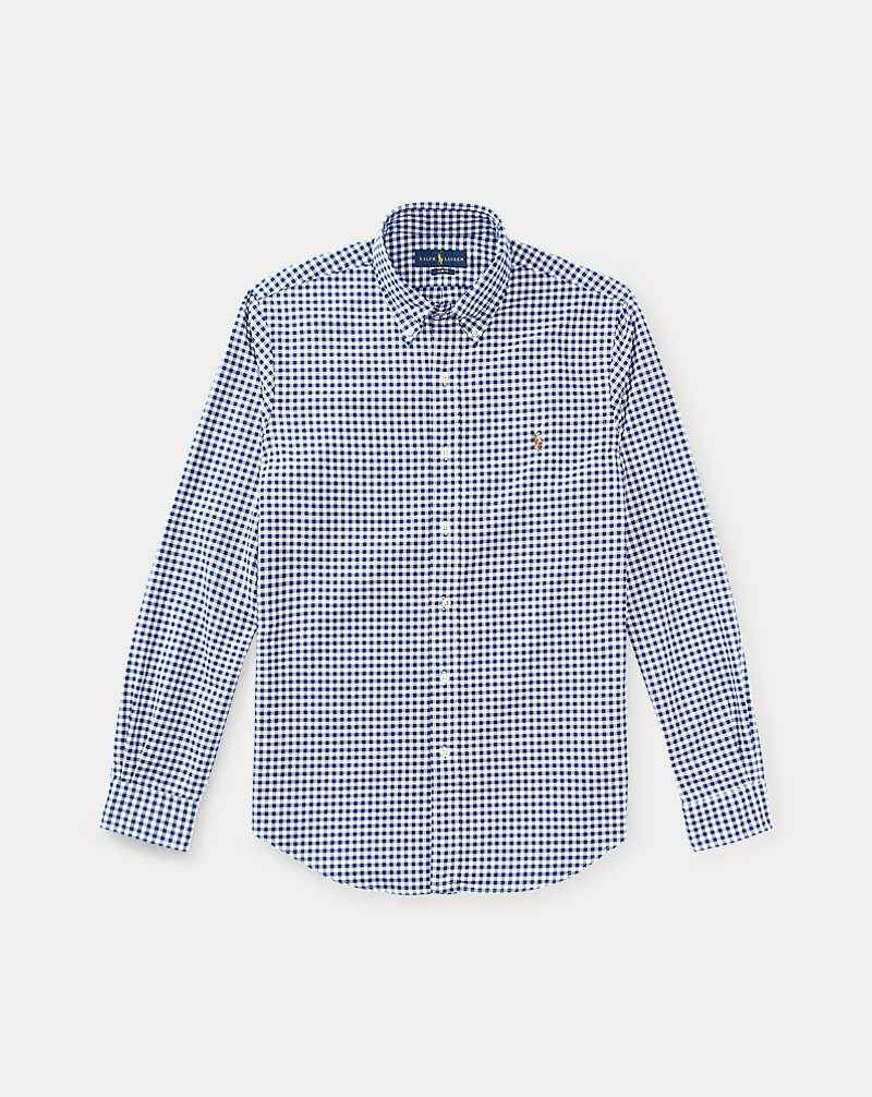 Camisas Ralph Lauren Slim Fit Oxford Sport Hombre Royal/White | MXIETUJ-09 - vista 2