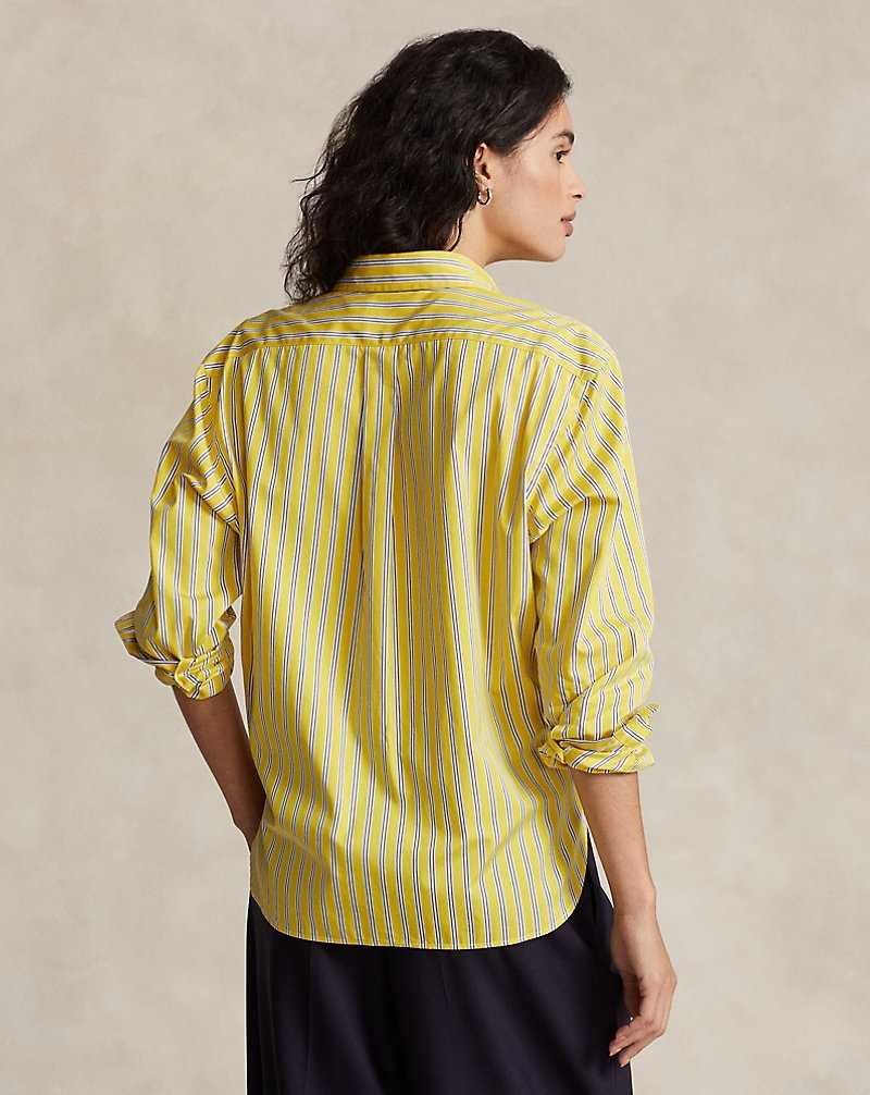 Camisas Ralph Lauren Striped Cotton Mujer Azules | IPYNBKL-54 - vista 4