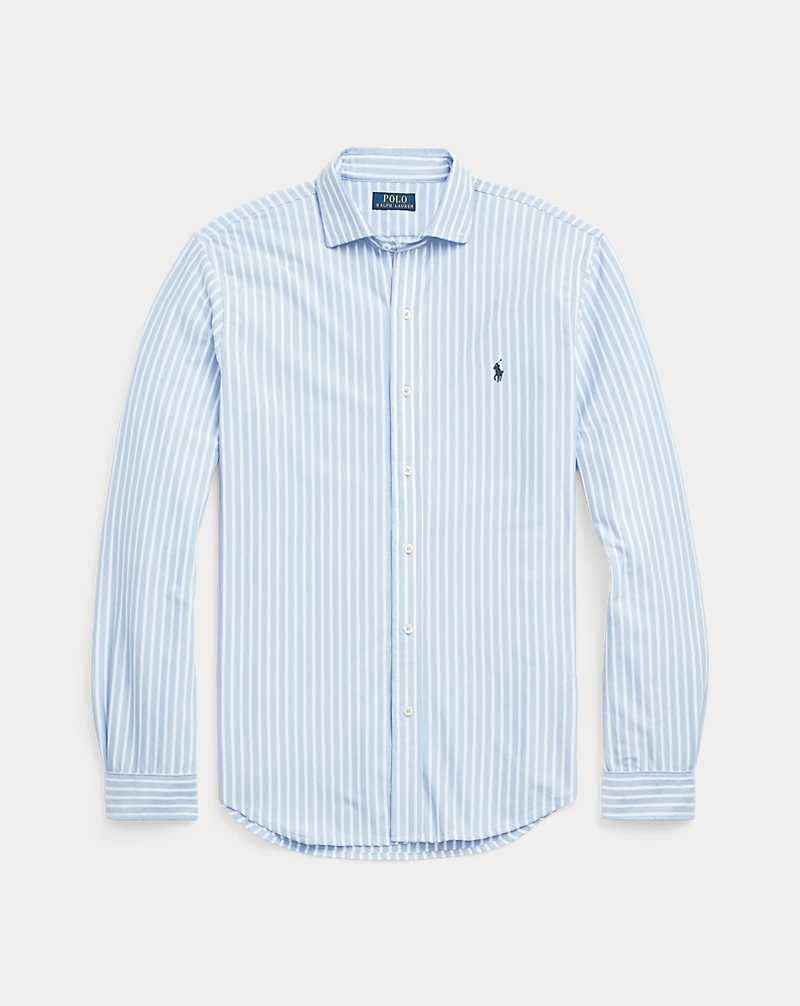Camisas Ralph Lauren Striped Jersey Hombre Office Blue/White | TGOYVXF-34 - vista 2