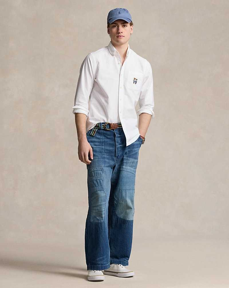 Camisas Ralph Lauren The Ralph Ricky Bear Hombre Blancos | RCTANZQ-38 - vista 3